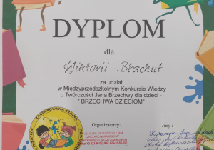 dyplom Wiktorii B.