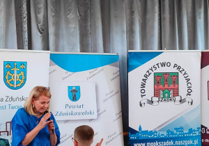 Franek podczas odbioru nagrody