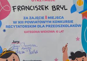 dyplom Franciszka