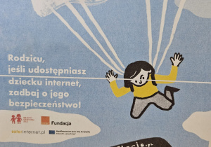 plakat o bezpieczeństwie w internecie