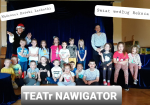 dzieci z grupy III z aktorami teatru Navigator