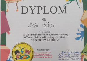 dyplom Zosi K.