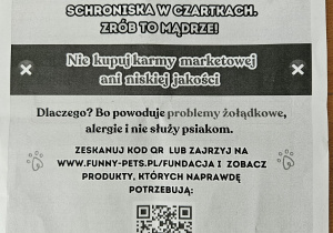 plakat z kodem QR