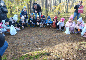 dzieciobserwują mrowisko i mrówki